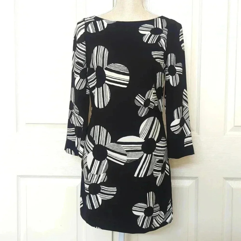 Juicy Couture Floral Black and White Dress